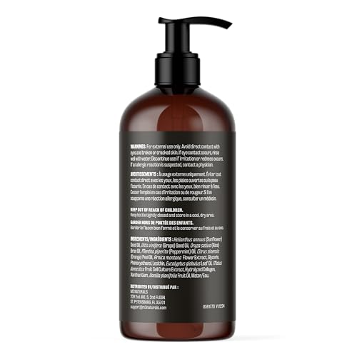Firming Body Massage Oil with Collagen & Stem Cell – Helps Smooth The Appearance of Cellulite & Improve Skin Texture – Refreshing Aromatherapy Body Oil for Legs & Full Body – 16 Fl Oz