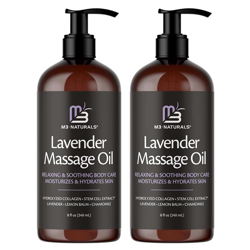 Firming Body Massage Oil with Collagen & Stem Cell – Helps Smooth The Appearance of Cellulite & Improve Skin Texture – Refreshing Aromatherapy Body Oil for Legs & Full Body – 16 Fl Oz