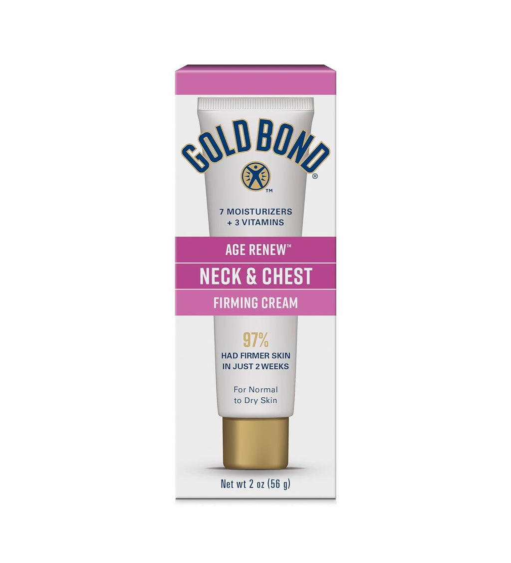 Gold Bond Age Renew Neck & Chest Firming Age Renew Cream, 2 oz., Clinically Tested Skin Firming Neck Cream