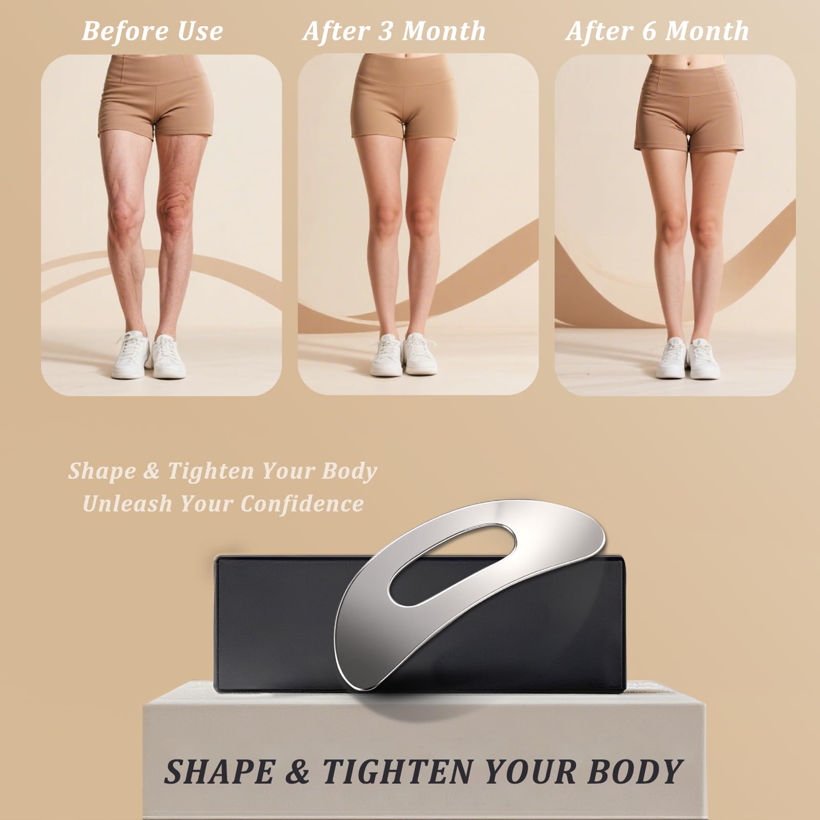Body Gua Sha Tool Large Gua Sha Body Tool Cellulite Massage Tool (Resin) Lymphatic Drainage Tool Guasha Tool for Face, Back, Legs, Women's Body Shaping Tools