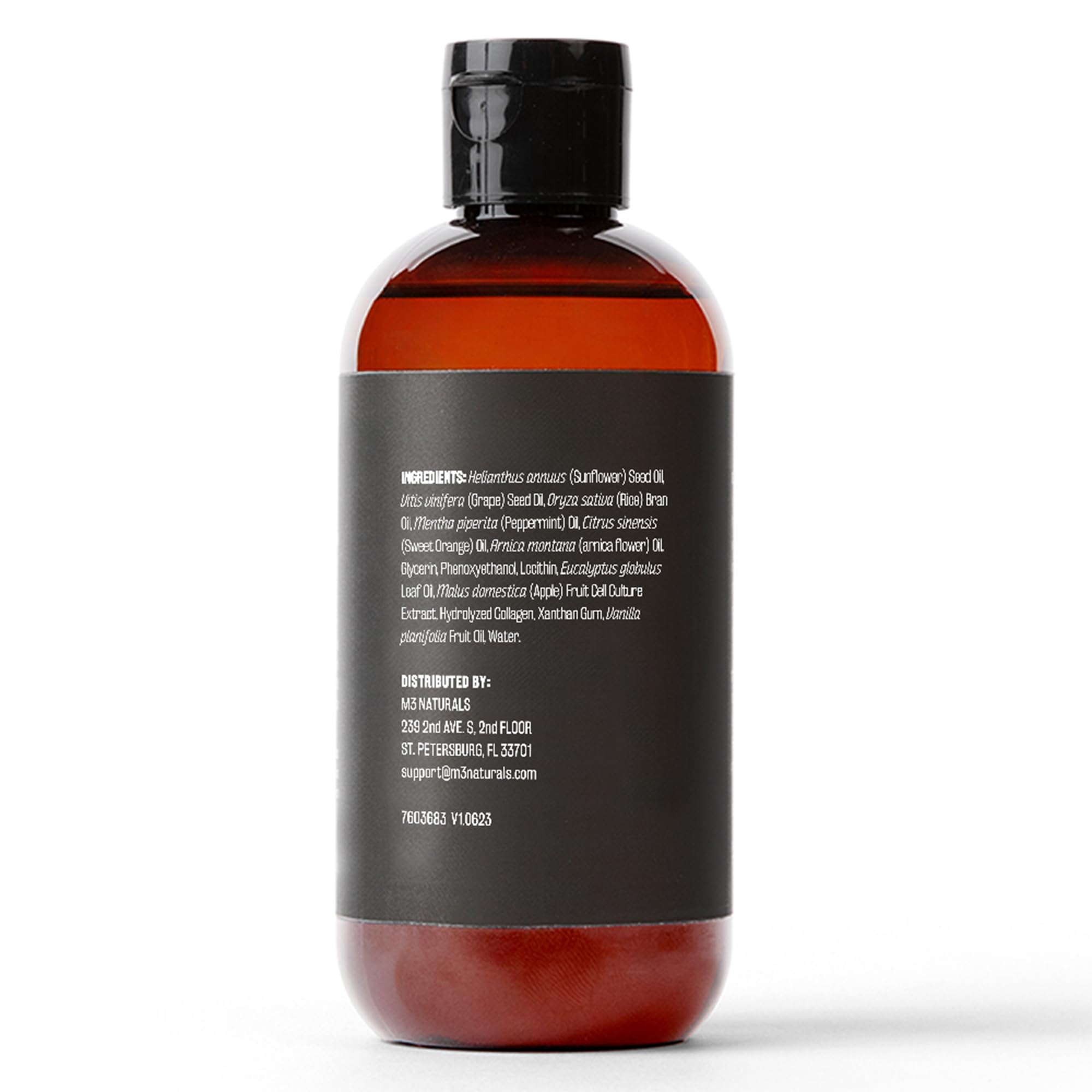 Firming Body Massage Oil with Collagen & Stem Cell – Helps Smooth The Appearance of Cellulite & Improve Skin Texture – Refreshing Aromatherapy Body Oil for Legs & Full Body – 16 Fl Oz