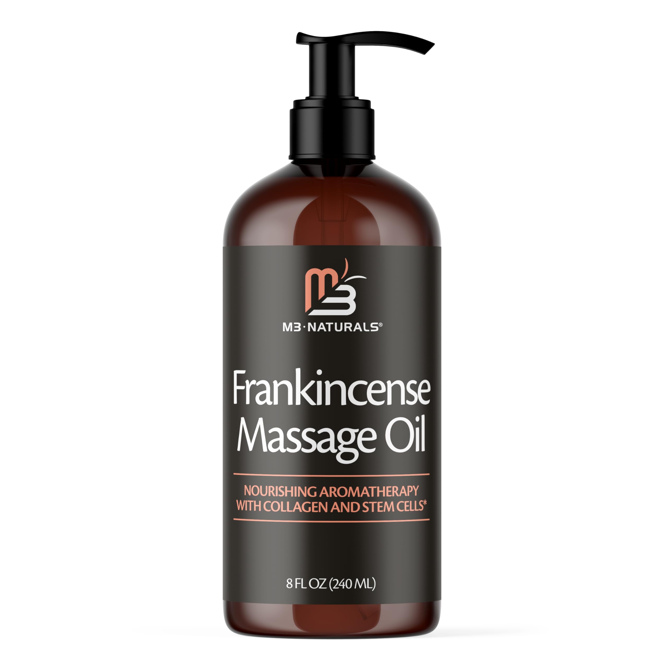 Firming Body Massage Oil with Collagen & Stem Cell – Helps Smooth The Appearance of Cellulite & Improve Skin Texture – Refreshing Aromatherapy Body Oil for Legs & Full Body – 16 Fl Oz