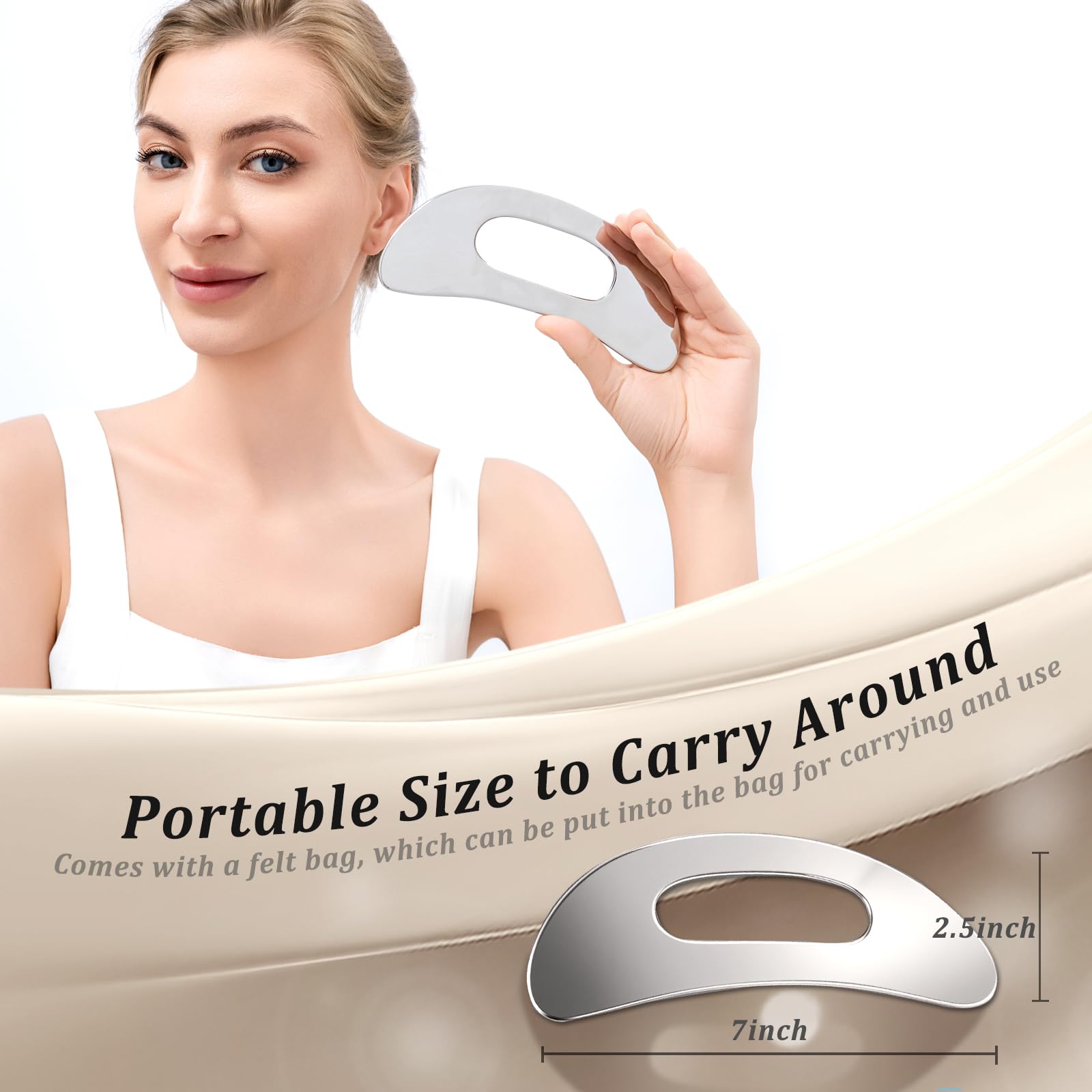 Body Gua Sha Tool Large Gua Sha Body Tool Cellulite Massage Tool (Resin) Lymphatic Drainage Tool Guasha Tool for Face, Back, Legs, Women's Body Shaping Tools