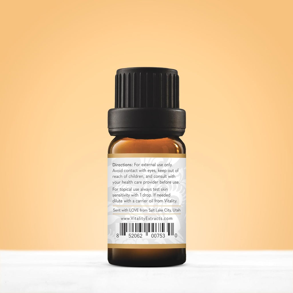 Vitality Extracts Frankincense Essential Oil - 10ml, Boswellia Serrata, Aromatherapy, Skin Care, Natural Calm, Rest & Relaxation, Yoga, Comfort