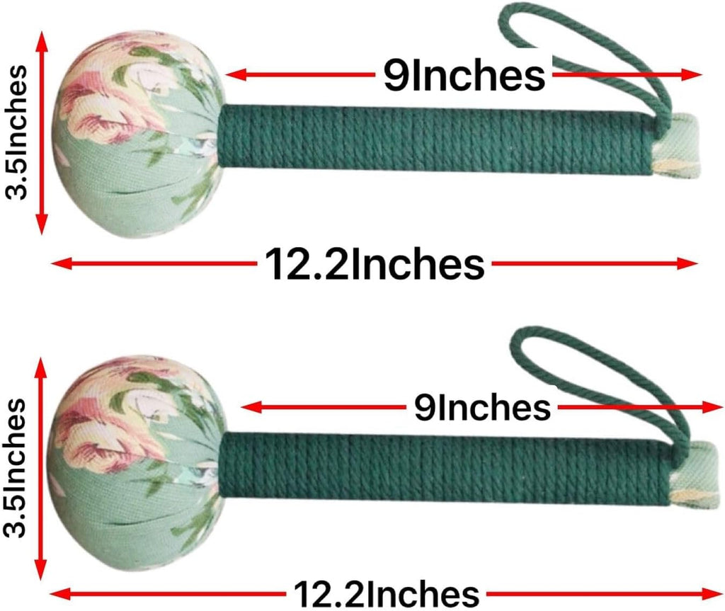 Long Size Lymphatic Drainage Hammer,Manual Body Massage Hammer,Back Knock Long Handheld Massage Hammer for Back Pain Relief 2pcs Green 12.5IN