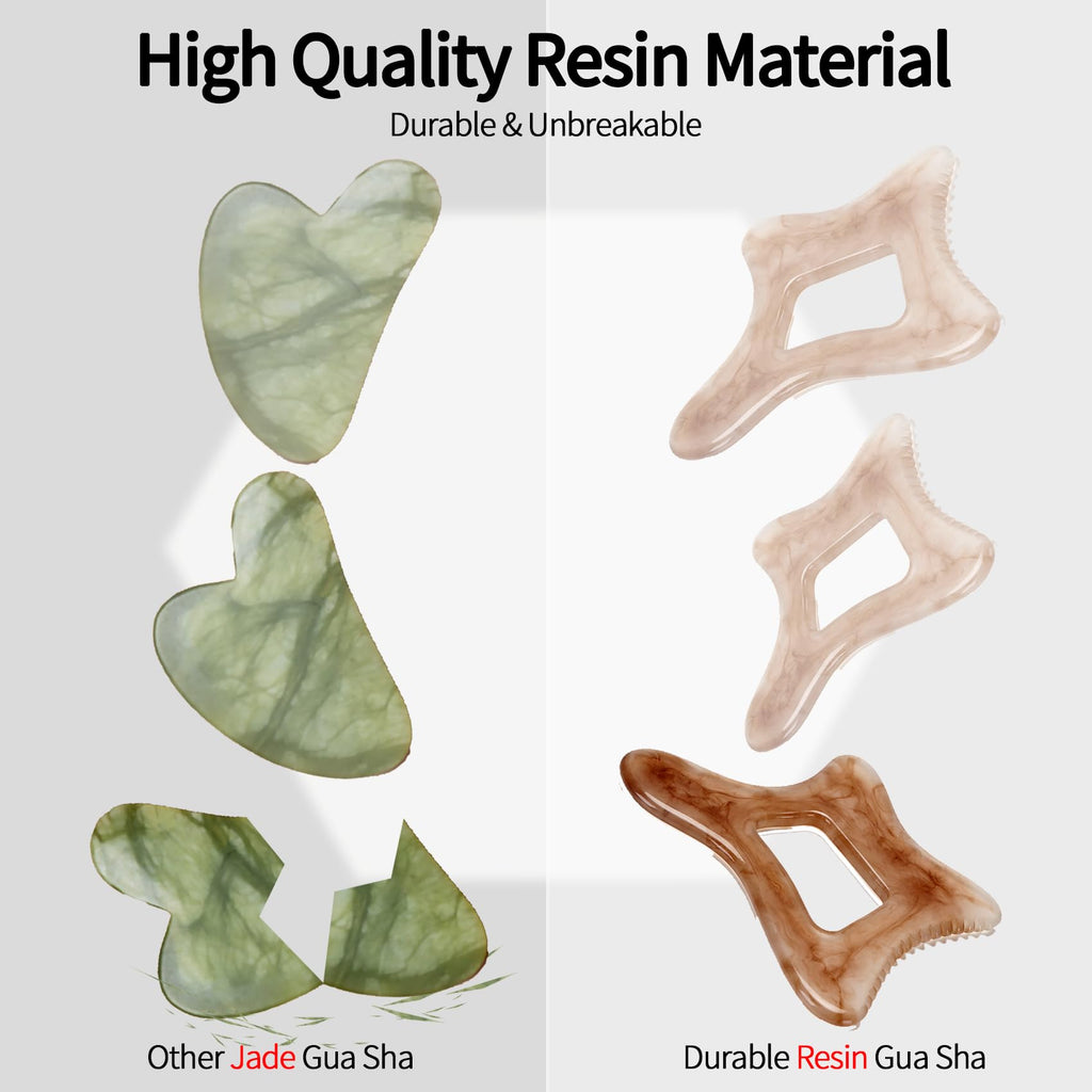 Body Gua Sha Tool Large Gua Sha Body Tool Cellulite Massage Tool (Resin) Lymphatic Drainage Tool Guasha Tool for Face, Back, Legs, Women's Body Shaping Tools