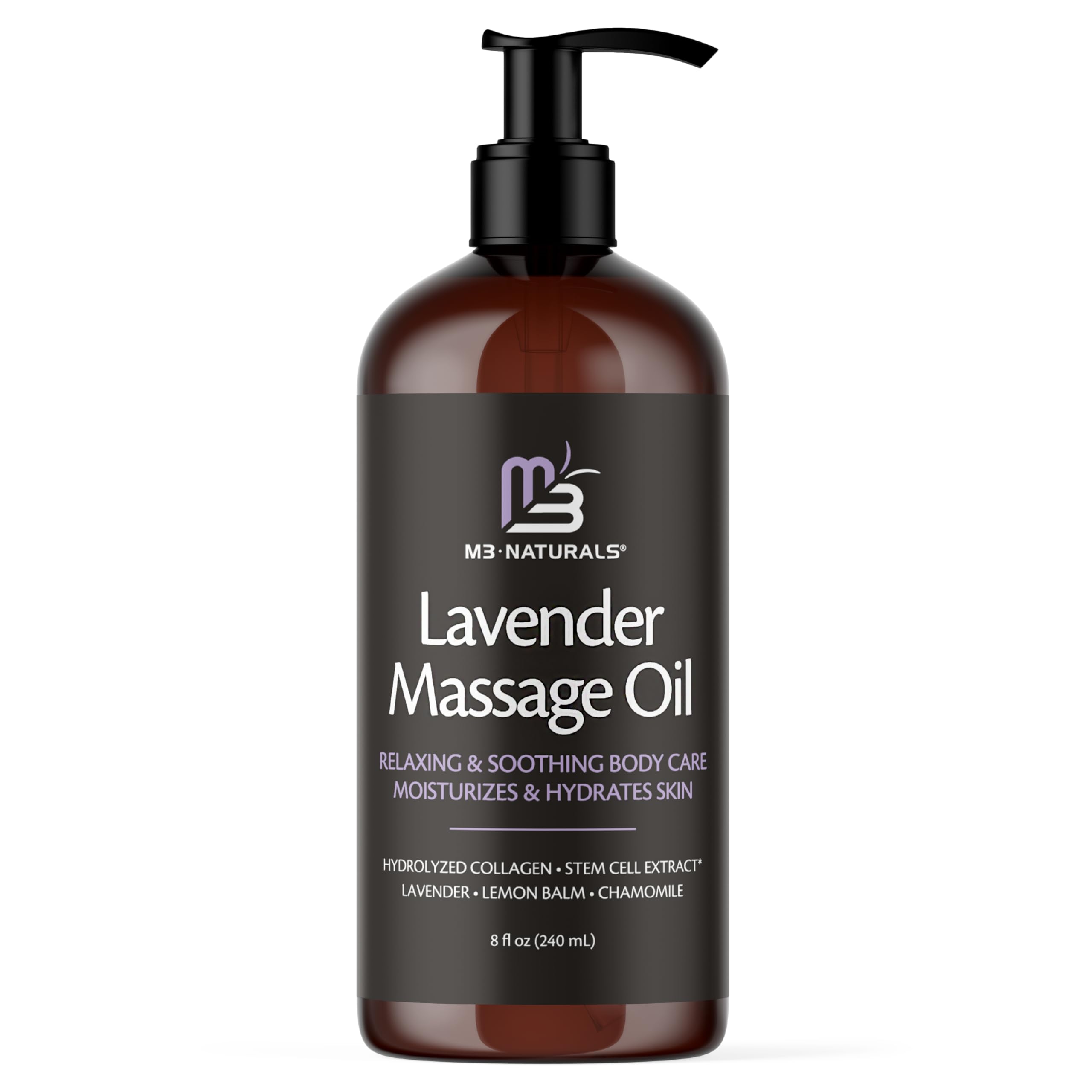 Firming Body Massage Oil with Collagen & Stem Cell – Helps Smooth The Appearance of Cellulite & Improve Skin Texture – Refreshing Aromatherapy Body Oil for Legs & Full Body – 16 Fl Oz