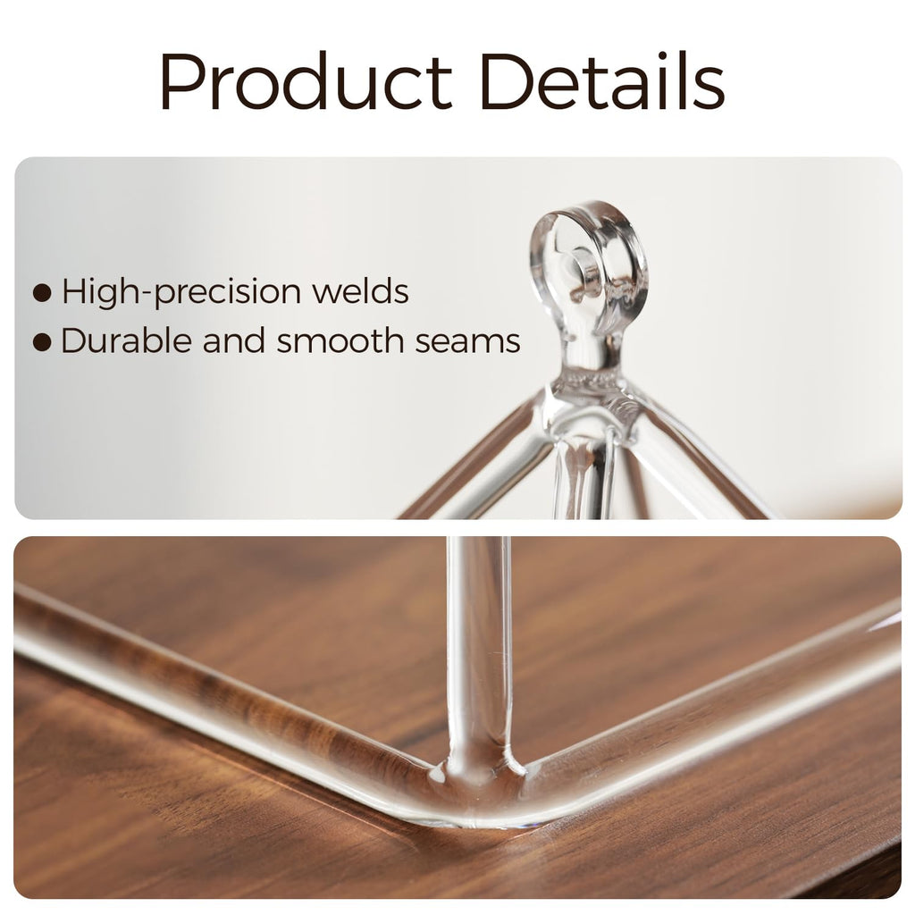 6 Inch Sound Healing Crystal Singing Bowl Quartz Crystal Singing Pyramid Musical Instrument with Suede Stick