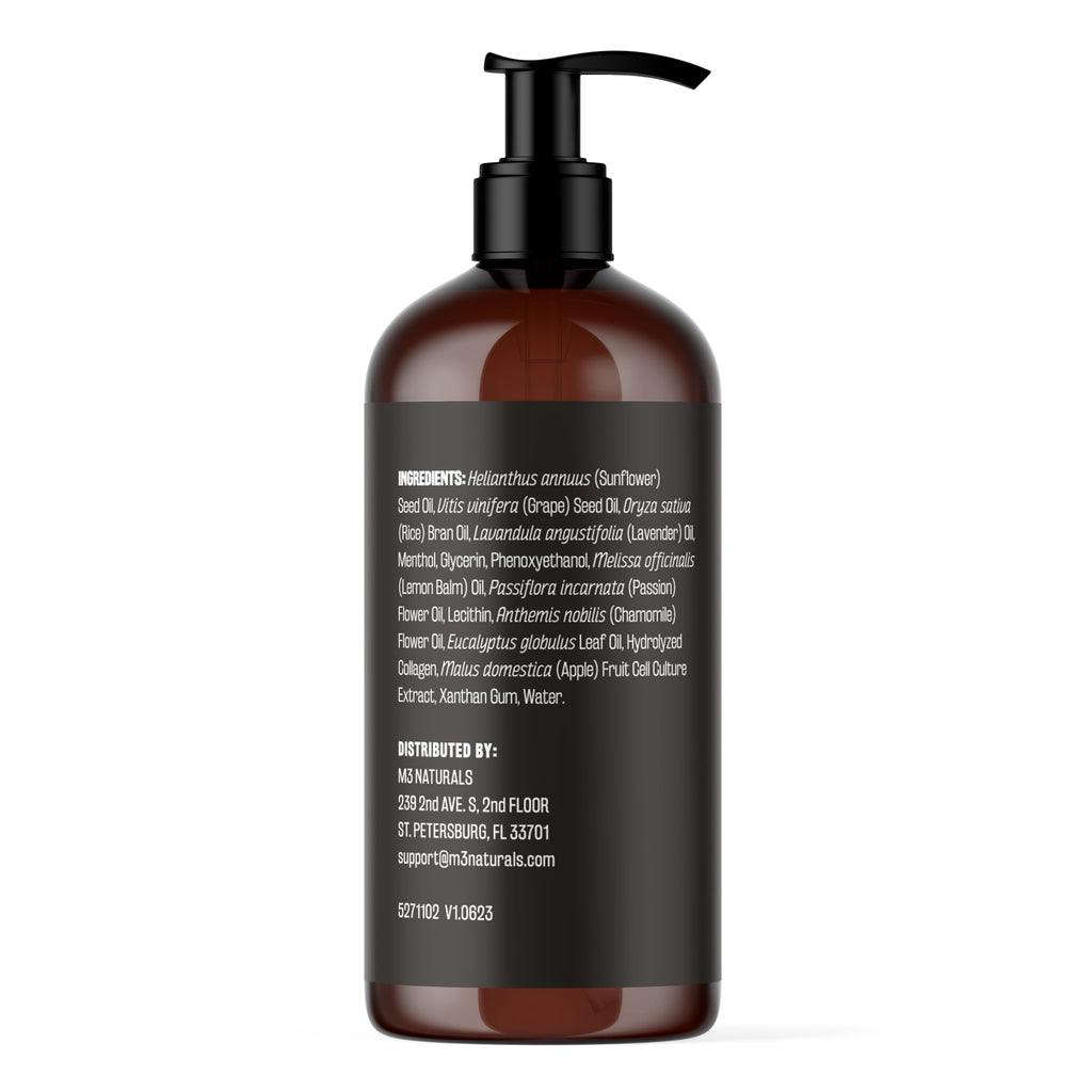 Firming Body Massage Oil with Collagen & Stem Cell – Helps Smooth The Appearance of Cellulite & Improve Skin Texture – Refreshing Aromatherapy Body Oil for Legs & Full Body – 16 Fl Oz