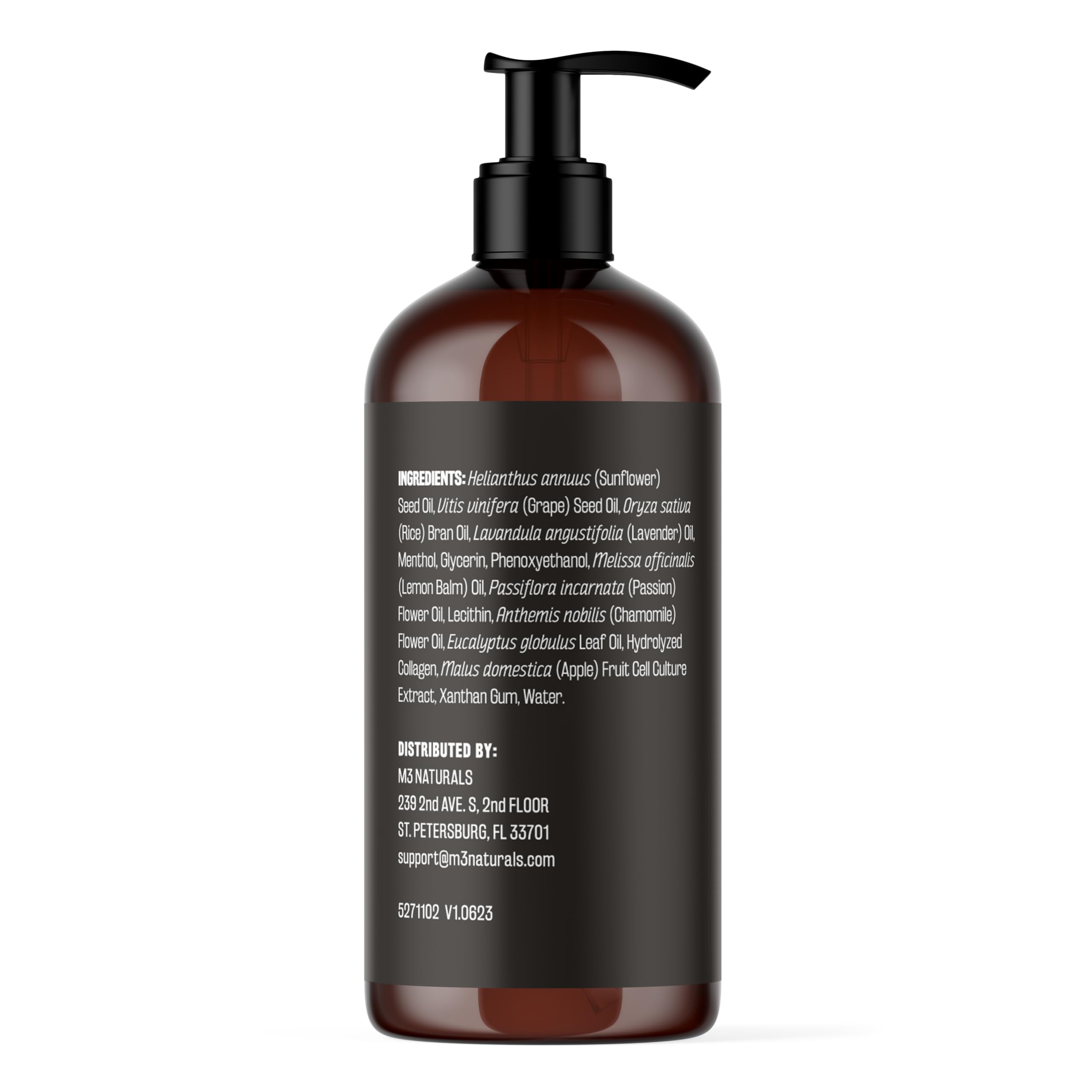 Firming Body Massage Oil with Collagen & Stem Cell – Helps Smooth The Appearance of Cellulite & Improve Skin Texture – Refreshing Aromatherapy Body Oil for Legs & Full Body – 16 Fl Oz