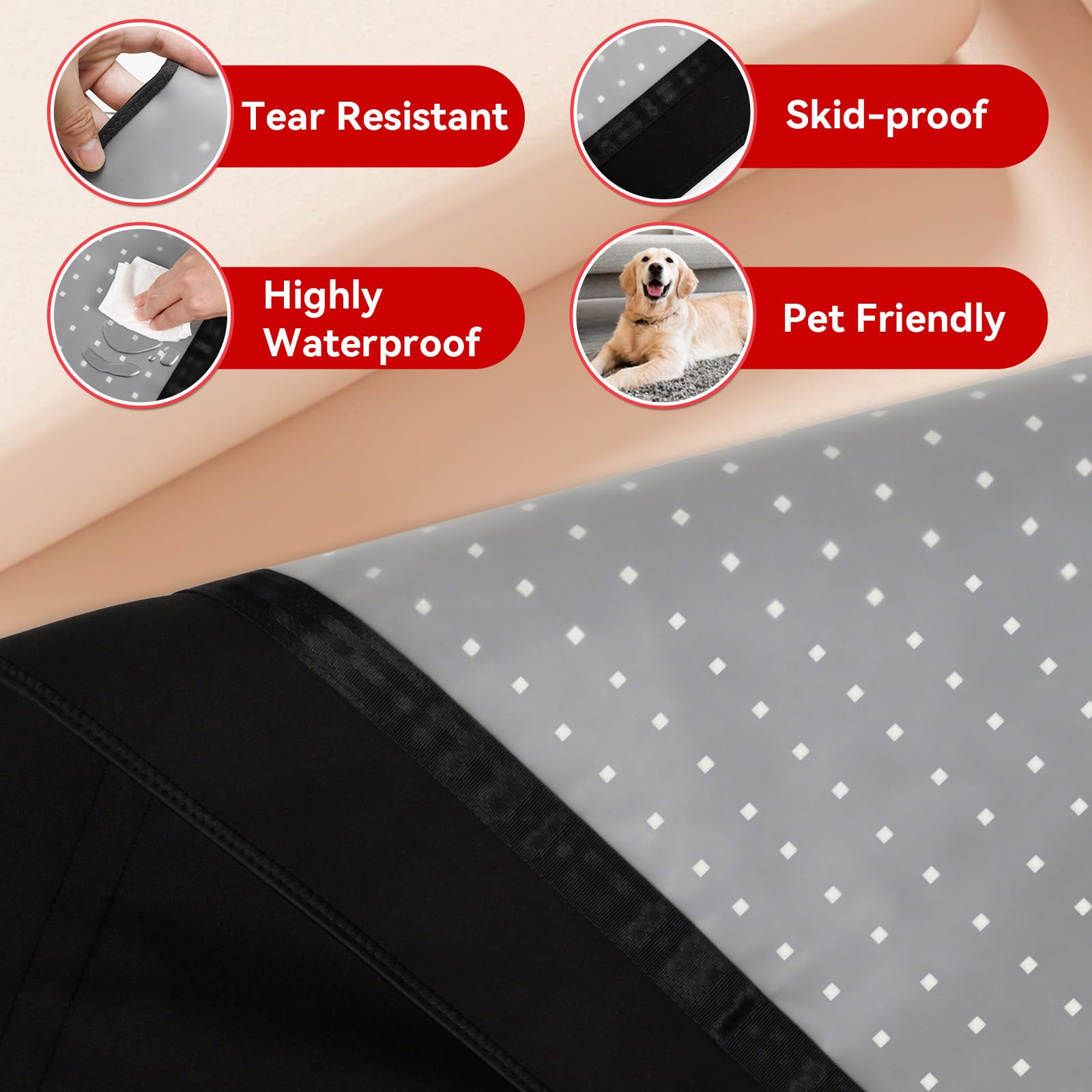 Red Light Therapy for Body,74" x 77.2" Large 2705 LEDs Dual Wavelength (660nm & 850nm) Infrared Therapy Pad, Home Wellness Blanket for Muscle Comfort Skin Rejuvenation