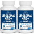 Liposomal NAD+ 500 mg + Trans-Resveratrol 300 mg, Superior Absorption True NAD Supplement Efficient for Cellular Energy Metabolism & DNA Repair, 60 Softgels