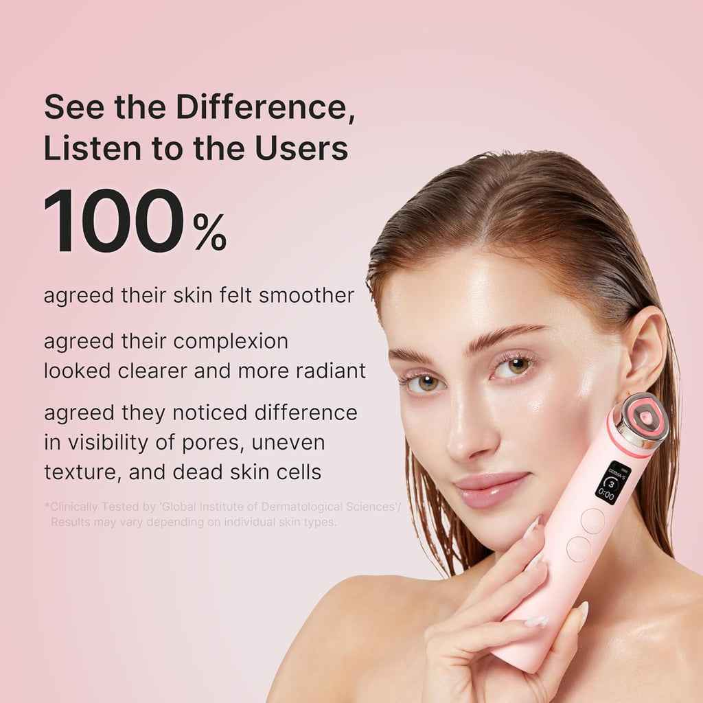 medicube Booster Pro Pink | 6-in-1 Real Glass Glow Beauty Massager | for Clear, Radiant, Firmer-Looking Skin | Korean Skin Care