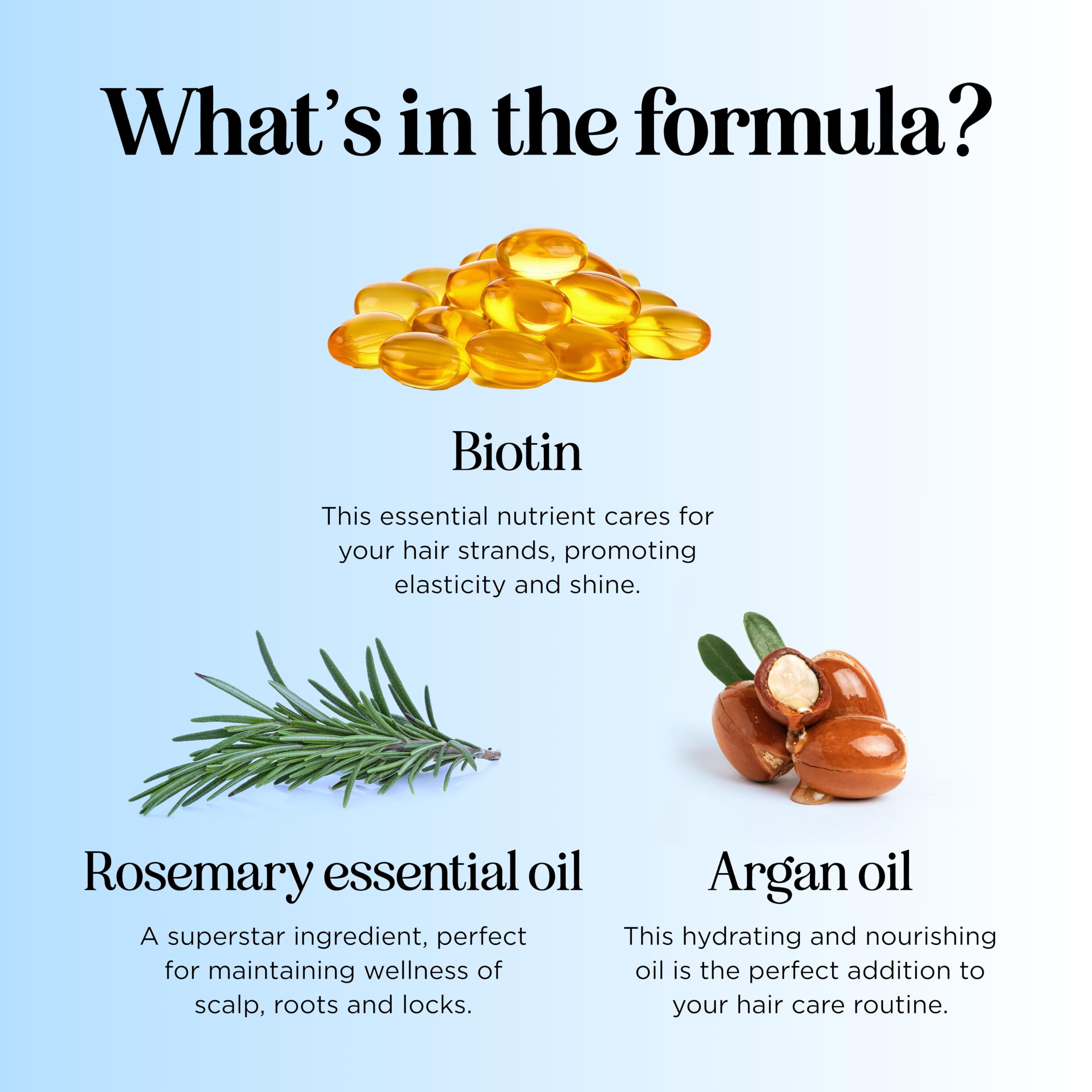 Rosemary and Biotin Shampoo for Thinning Hair - Vegan Volumizing Shampoo for Fine Hair with B Vitamins Argan Oil & Tea Tree Essential Oil - Paraben Silicone and Sulfate Free Vegan Formula (8 Fl Oz)