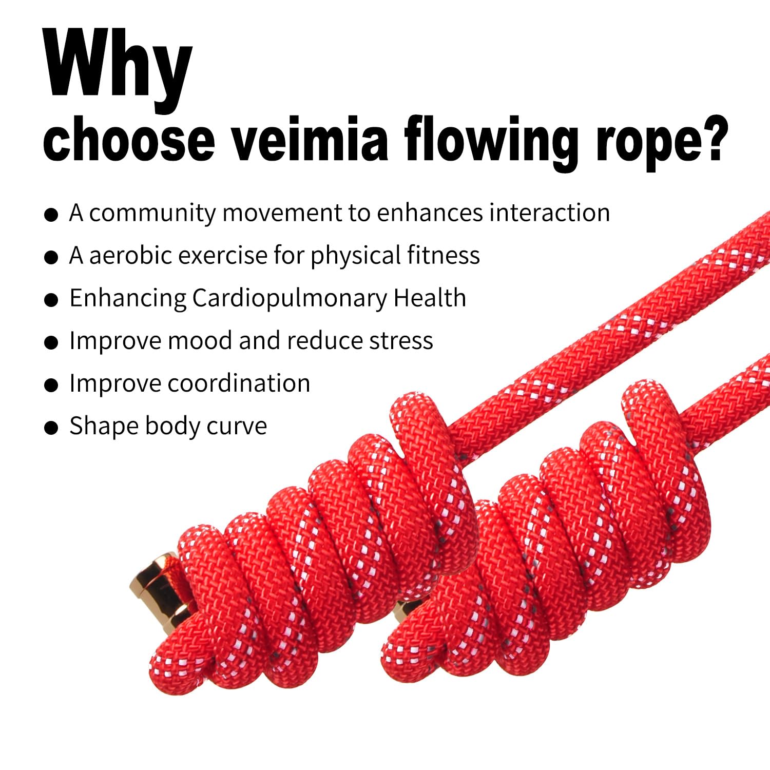 Flow Rope for Fitness High Performance Double Woven Workout Rope Adjustable Flow Jump Rope for Men Women Training Indoor Outdoor Cardio Exercise Ropes for beginner