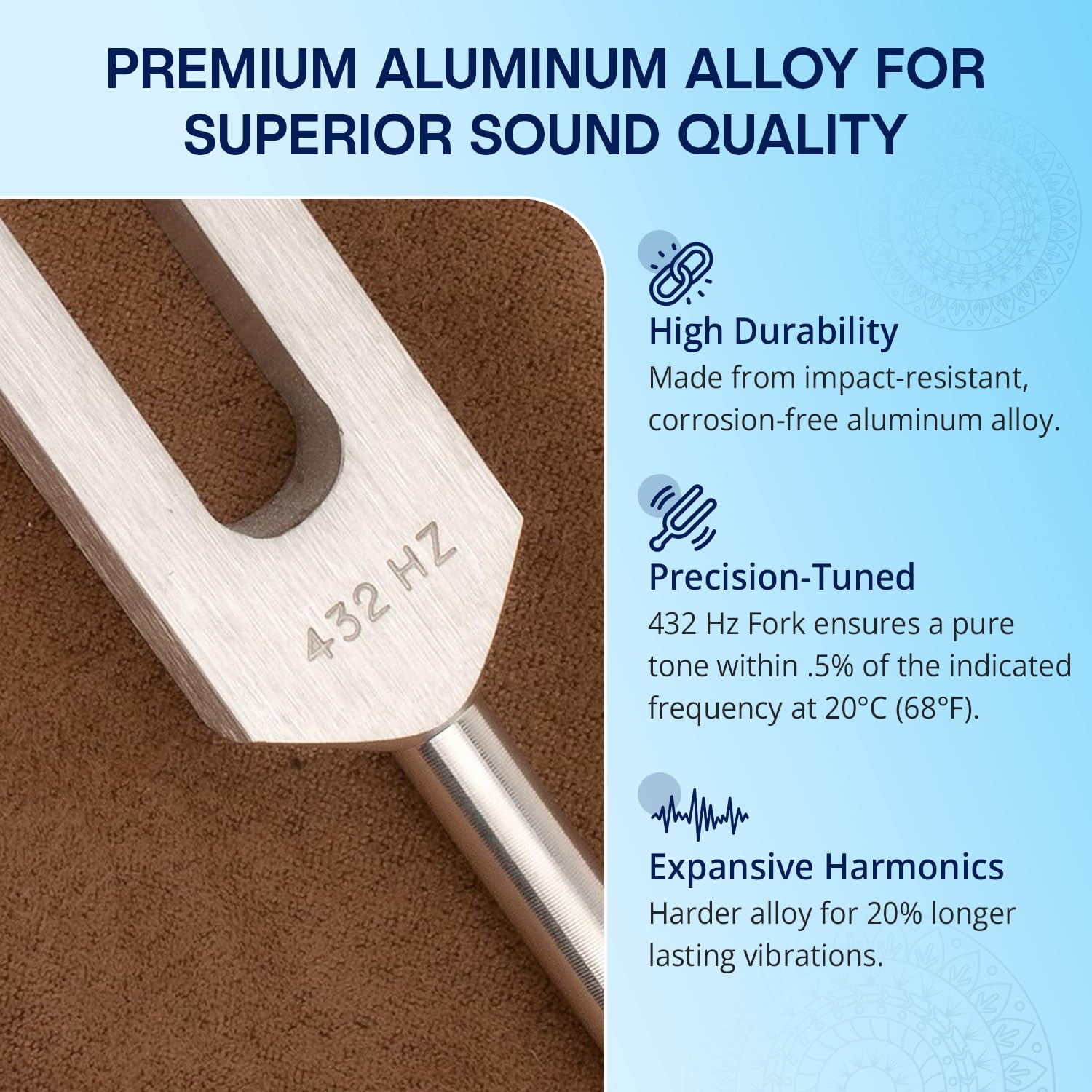 Solfeggio Tuning Forks Set for Healing – 9 Chakra Frequencies 174Hz to 963Hz | Precision-Machined Aluminum Alloy | Made in USA | Chakra Healing, Sound Therapy, Reiki, Yoga, Energy Balancing Tools.
