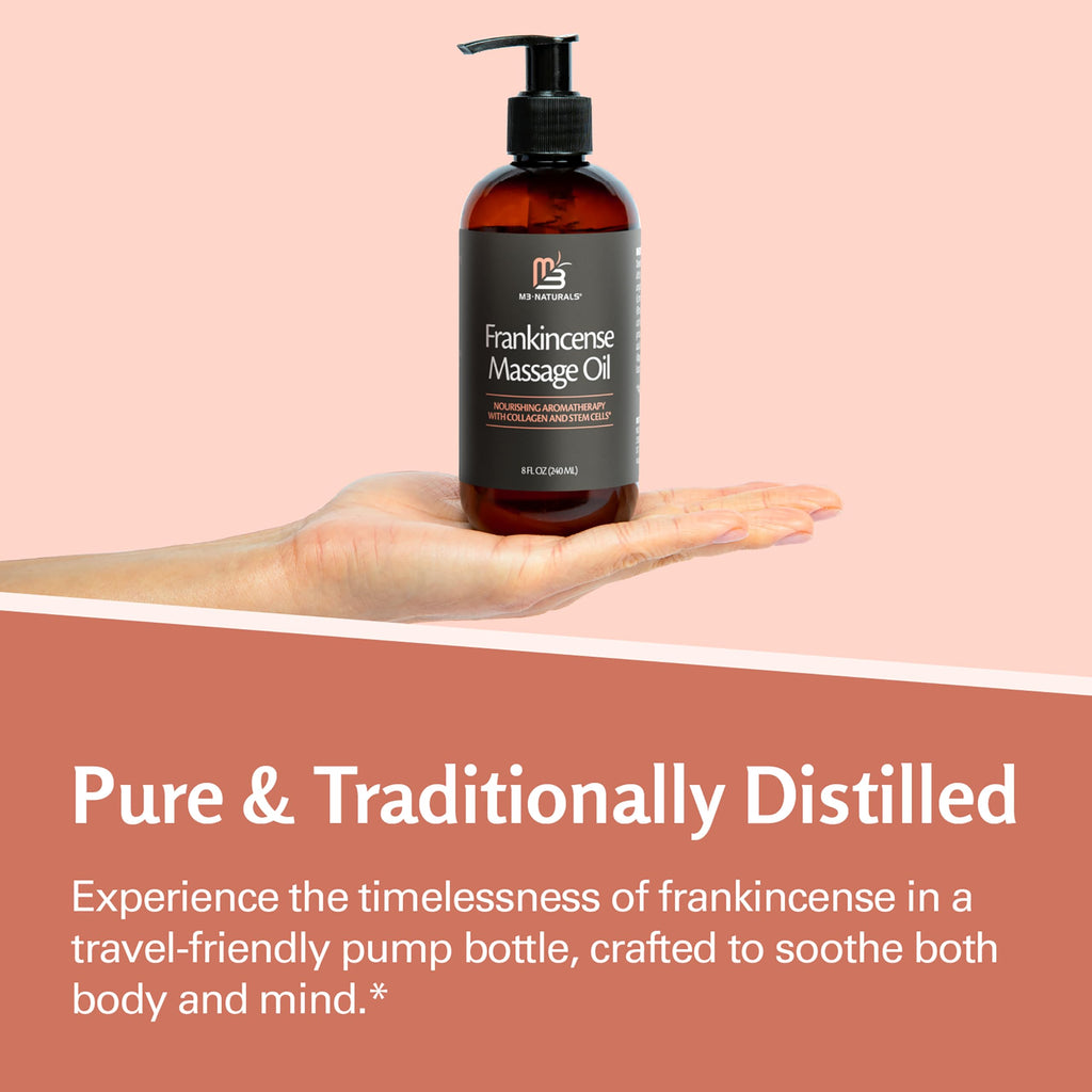 Firming Body Massage Oil with Collagen & Stem Cell – Helps Smooth The Appearance of Cellulite & Improve Skin Texture – Refreshing Aromatherapy Body Oil for Legs & Full Body – 16 Fl Oz