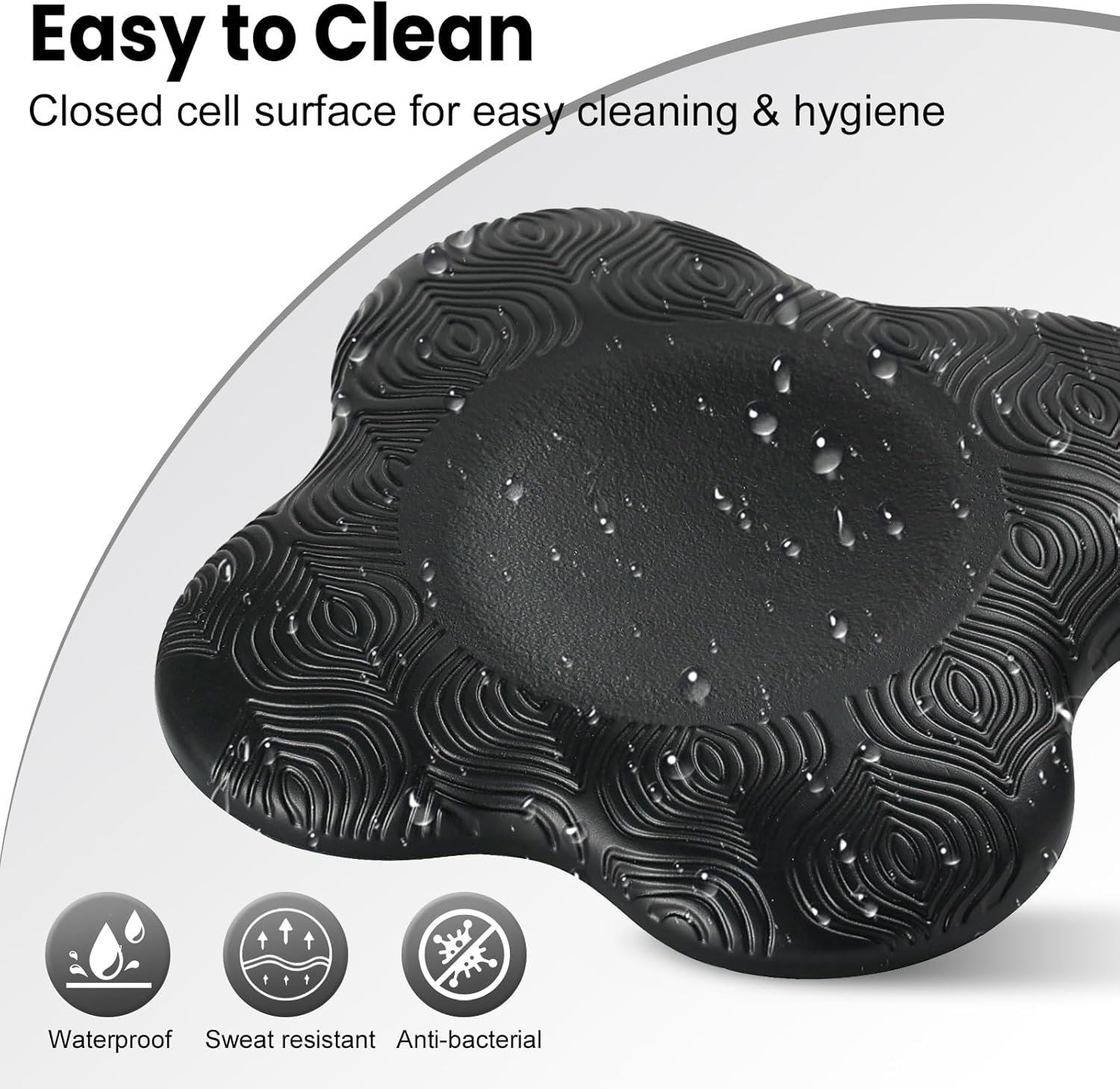 2 Pack Yoga Knee Pads Mat Set - Extra Thick Foam Kneeling Pad Cushion for Knees, Elbows, Wrists, Head - Yoga Essentials for Women Men, Non-Slip Pilates, Meditation, Floor Workouts