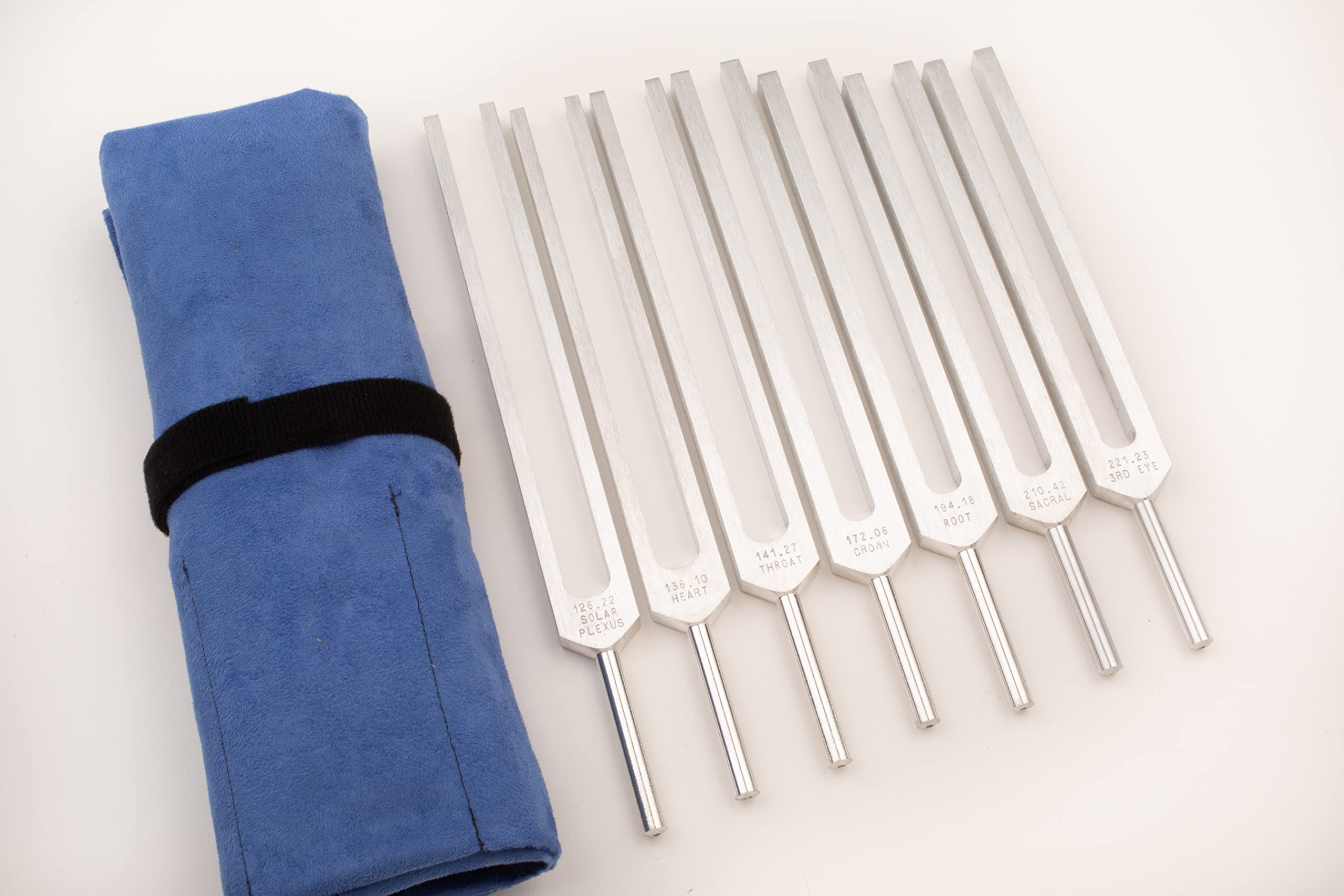 Solfeggio Tuning Forks Set for Healing – 9 Chakra Frequencies 174Hz to 963Hz | Precision-Machined Aluminum Alloy | Made in USA | Chakra Healing, Sound Therapy, Reiki, Yoga, Energy Balancing Tools.