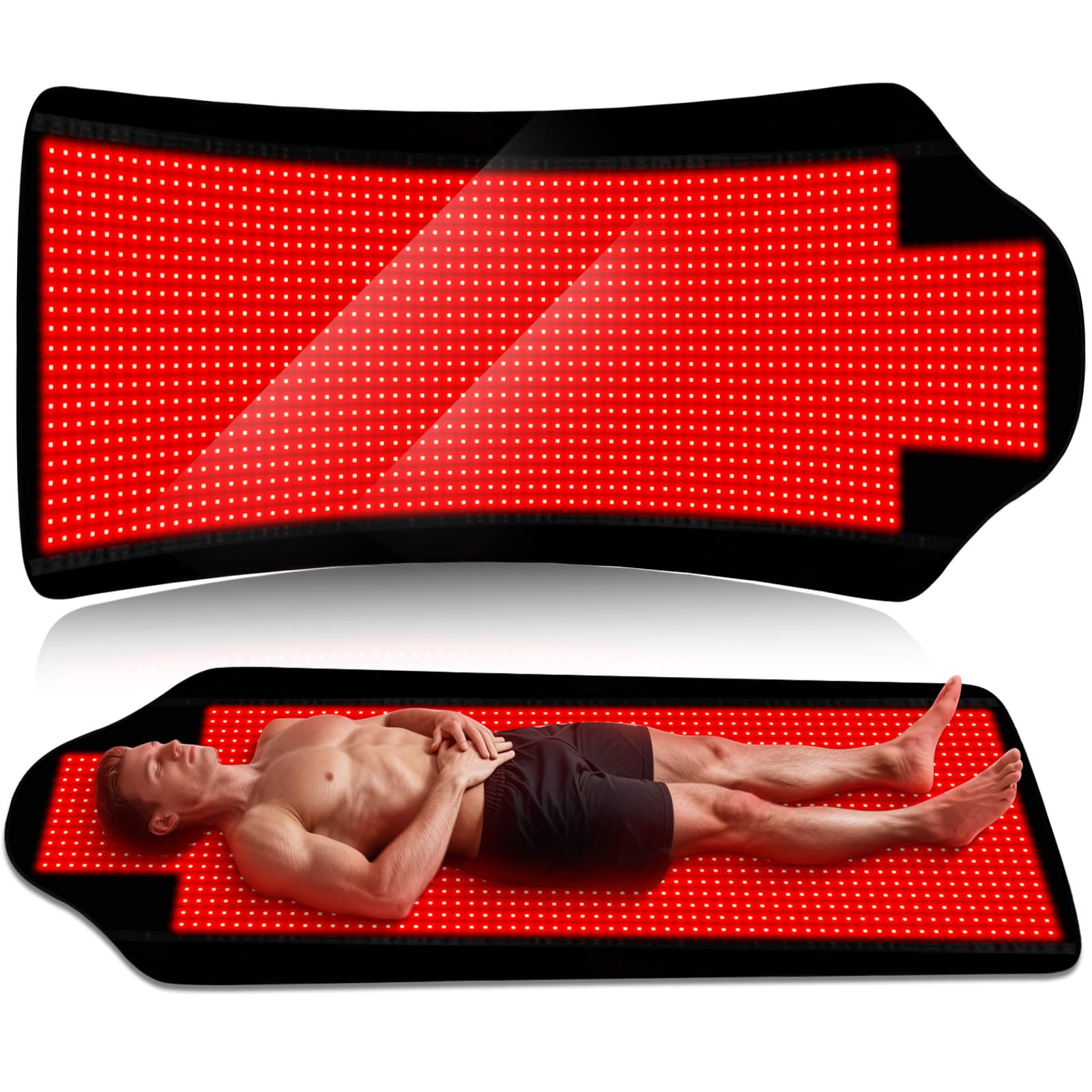 Red Light Therapy for Body,74" x 77.2" Large 2705 LEDs Dual Wavelength (660nm & 850nm) Infrared Therapy Pad, Home Wellness Blanket for Muscle Comfort Skin Rejuvenation