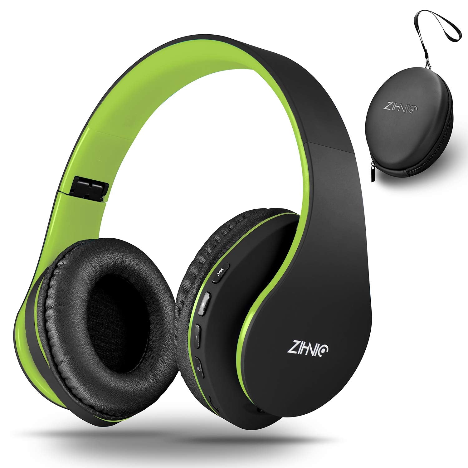 ZIHNIC Bluetooth Headphones Over-Ear, Foldable Wireless and Wired Stereo Headset Micro SD/TF, FM for Cell Phone,PC,Soft Earmuffs &Light Weight for Prolonged Wearing(Rose Gold)