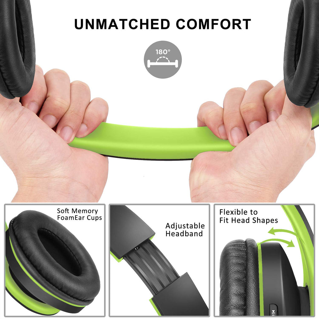 ZIHNIC Bluetooth Headphones Over-Ear, Foldable Wireless and Wired Stereo Headset Micro SD/TF, FM for Cell Phone,PC,Soft Earmuffs &Light Weight for Prolonged Wearing(Rose Gold)