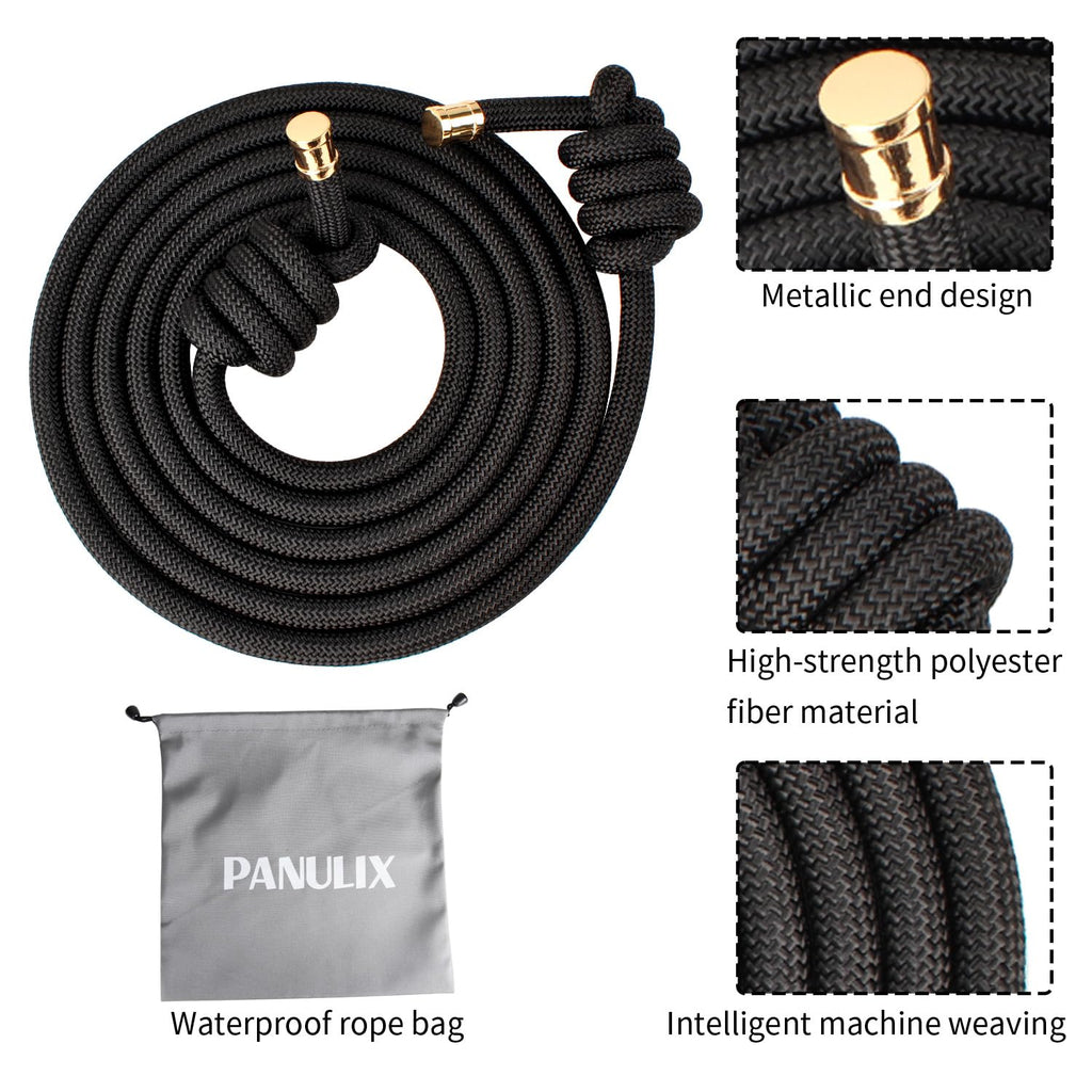 Flow Rope for Fitness High Performance Double Woven Workout Rope Adjustable Flow Jump Rope for Men Women Training Indoor Outdoor Cardio Exercise Ropes for beginner