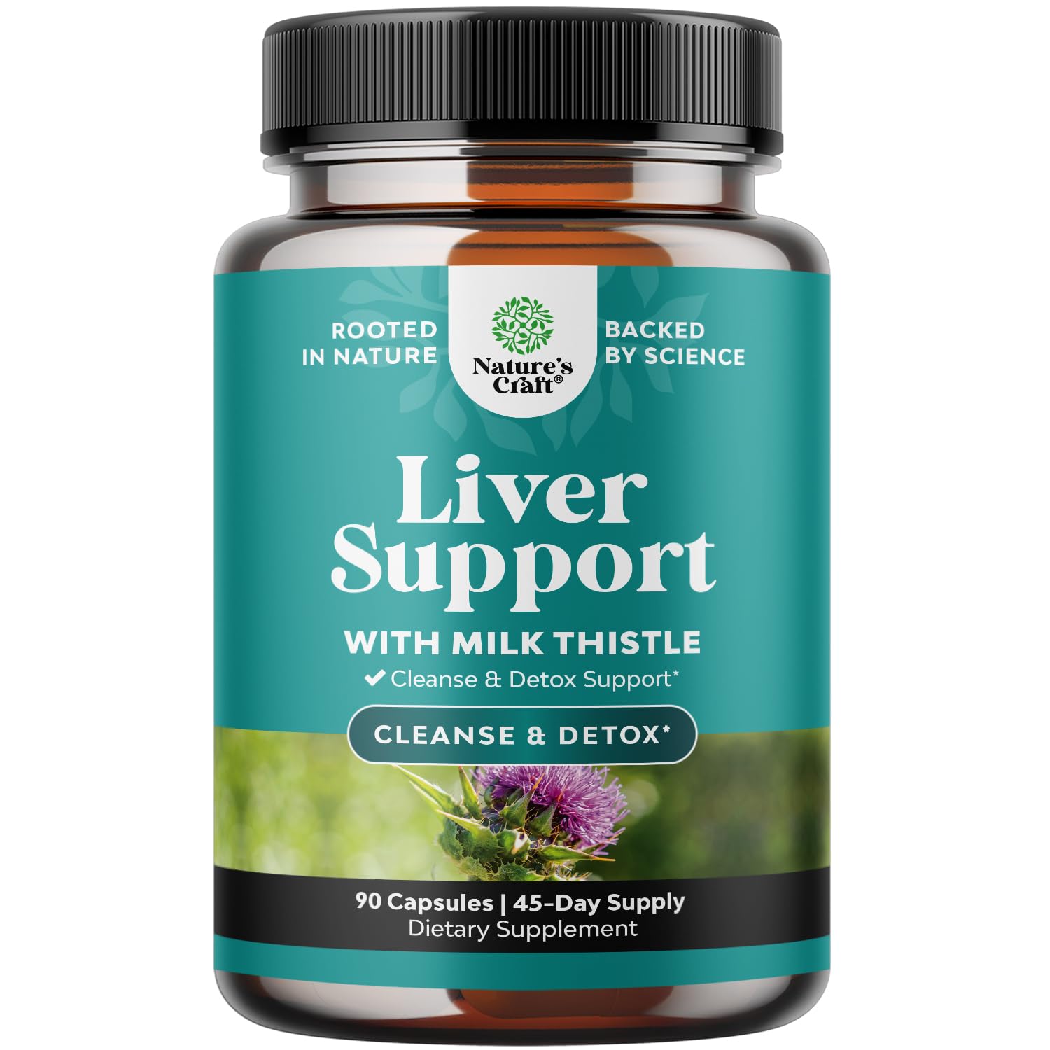 Deep Liver Cleanse, Detox & Repair with Milk Thistle Liquid Drops - Liver Detox Liquid Artichoke Extract with Dandelion Leaf, Ginger & Turmeric Curcumin for Immunity & Daily Cleanse -60 ml Bottle