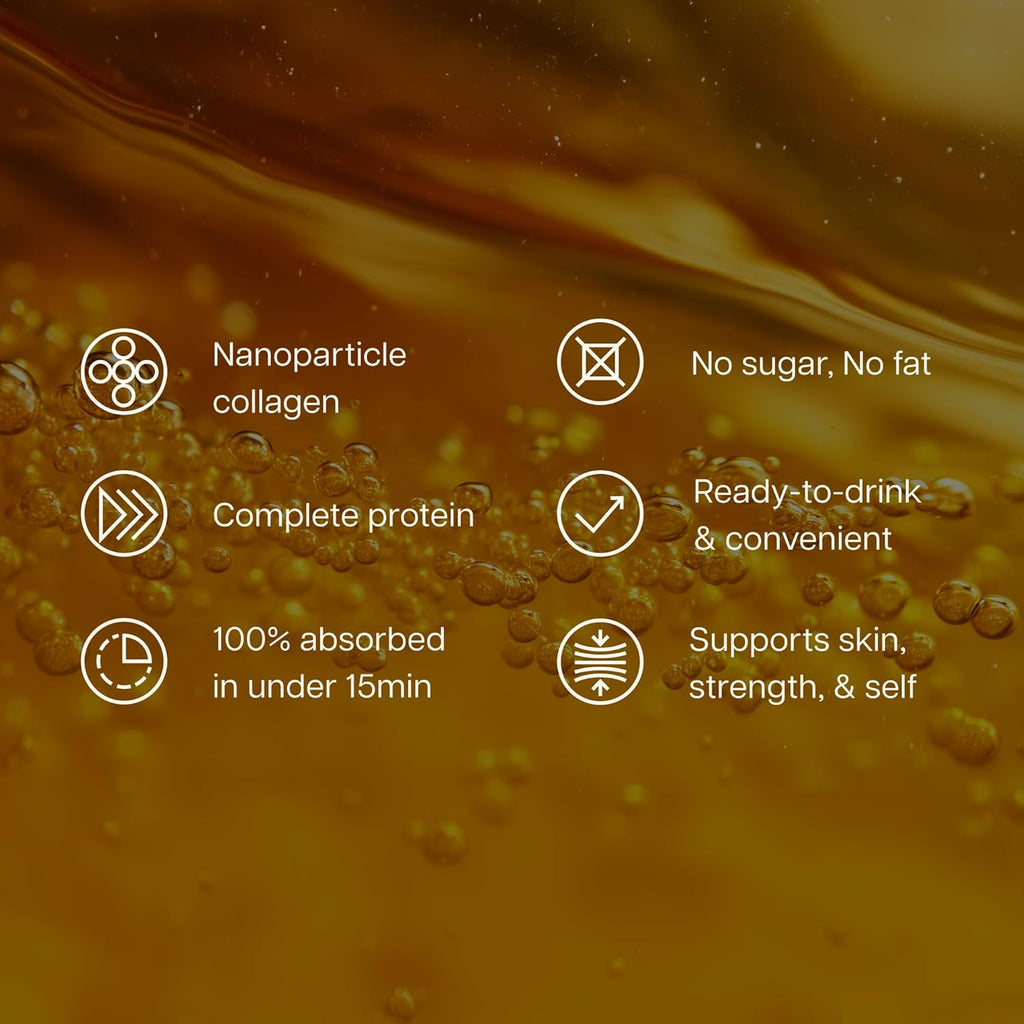 ProT Gold Liquid Collagen Protein Shot, 17g Clear Protein Nano-Hydrolyzed Grass Fed Collagen, 2g Arginine for Wound Support, Gluten Free, Sugar Free, 0g Carbs, Non GMO, Berry, 30 fl oz Bottle