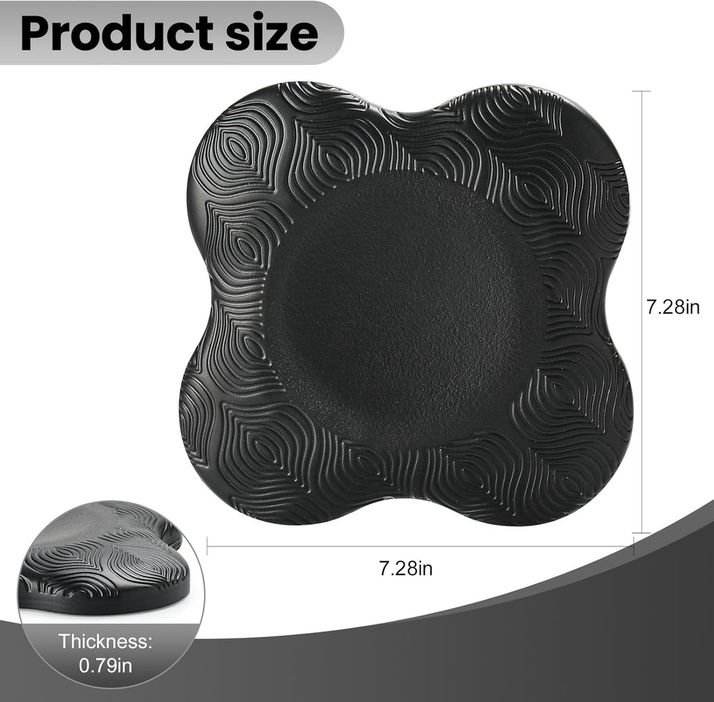 2 Pack Yoga Knee Pads Mat Set - Extra Thick Foam Kneeling Pad Cushion for Knees, Elbows, Wrists, Head - Yoga Essentials for Women Men, Non-Slip Pilates, Meditation, Floor Workouts