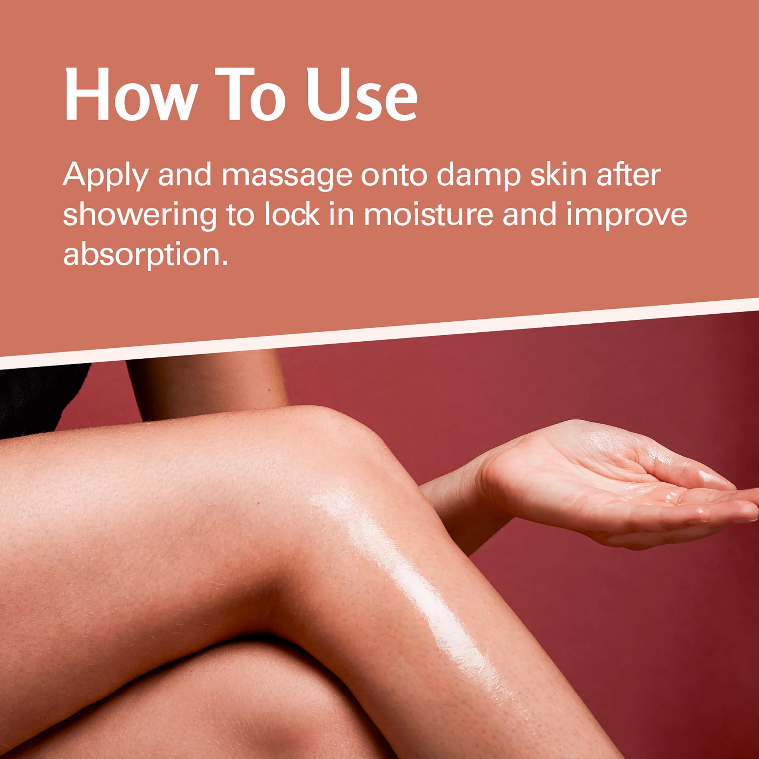 Firming Body Massage Oil with Collagen & Stem Cell – Helps Smooth The Appearance of Cellulite & Improve Skin Texture – Refreshing Aromatherapy Body Oil for Legs & Full Body – 16 Fl Oz