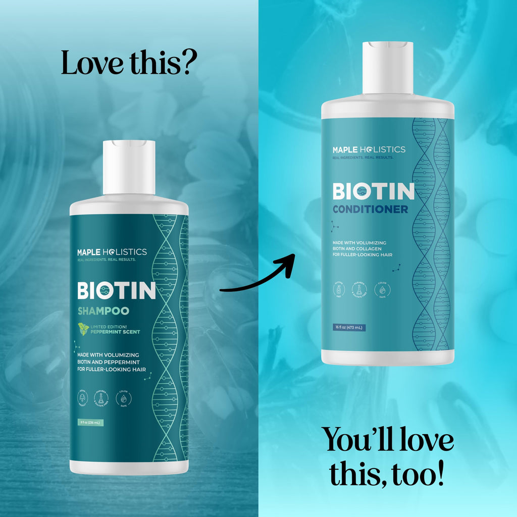 Rosemary and Biotin Shampoo for Thinning Hair - Vegan Volumizing Shampoo for Fine Hair with B Vitamins Argan Oil & Tea Tree Essential Oil - Paraben Silicone and Sulfate Free Vegan Formula (8 Fl Oz)