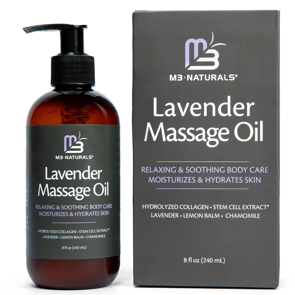 Firming Body Massage Oil with Collagen & Stem Cell – Helps Smooth The Appearance of Cellulite & Improve Skin Texture – Refreshing Aromatherapy Body Oil for Legs & Full Body – 16 Fl Oz