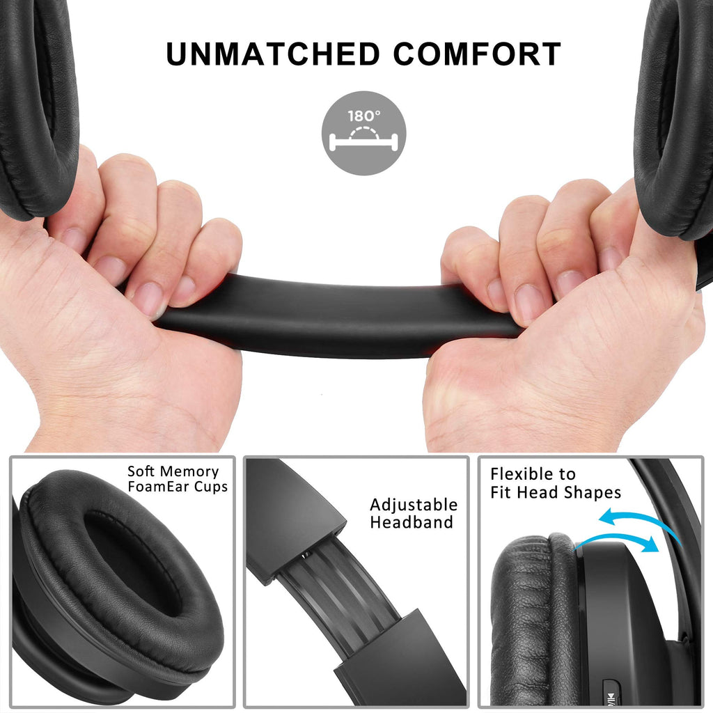ZIHNIC Bluetooth Headphones Over-Ear, Foldable Wireless and Wired Stereo Headset Micro SD/TF, FM for Cell Phone,PC,Soft Earmuffs &Light Weight for Prolonged Wearing(Rose Gold)