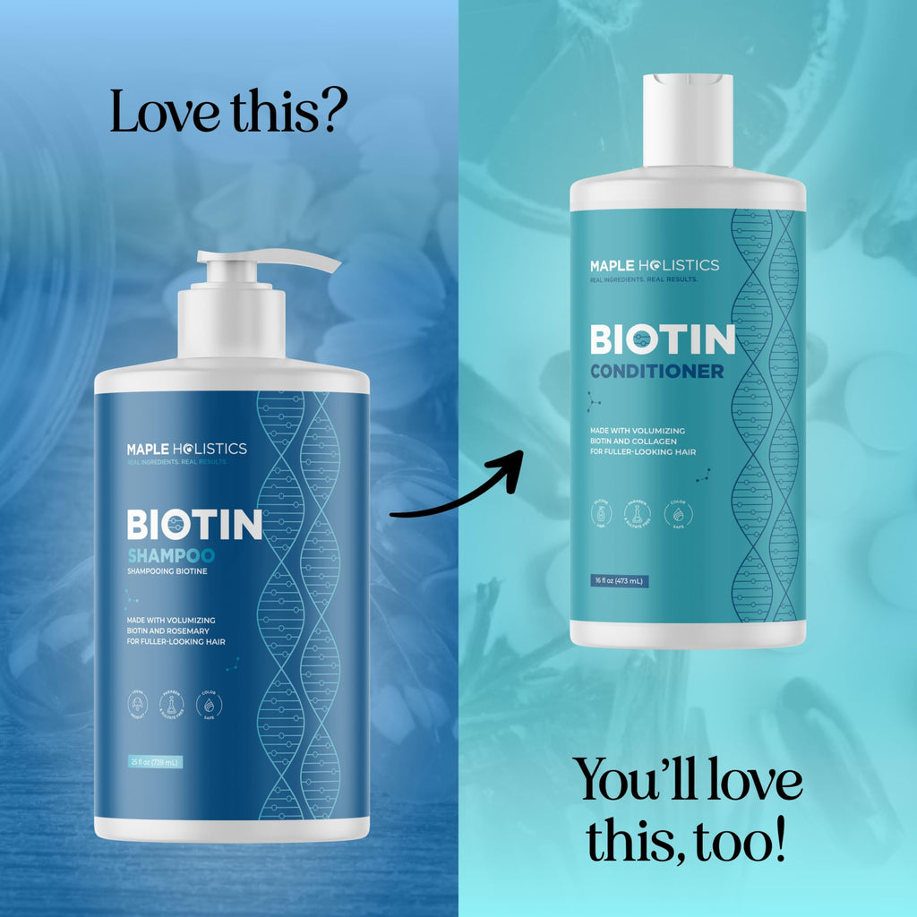 Rosemary and Biotin Shampoo for Thinning Hair - Vegan Volumizing Shampoo for Fine Hair with B Vitamins Argan Oil & Tea Tree Essential Oil - Paraben Silicone and Sulfate Free Vegan Formula (8 Fl Oz)