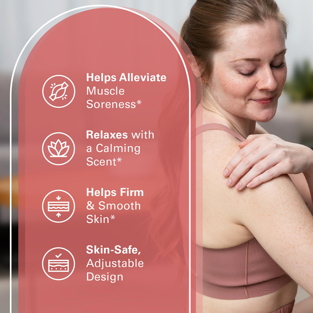 Firming Body Massage Oil with Collagen & Stem Cell – Helps Smooth The Appearance of Cellulite & Improve Skin Texture – Refreshing Aromatherapy Body Oil for Legs & Full Body – 16 Fl Oz