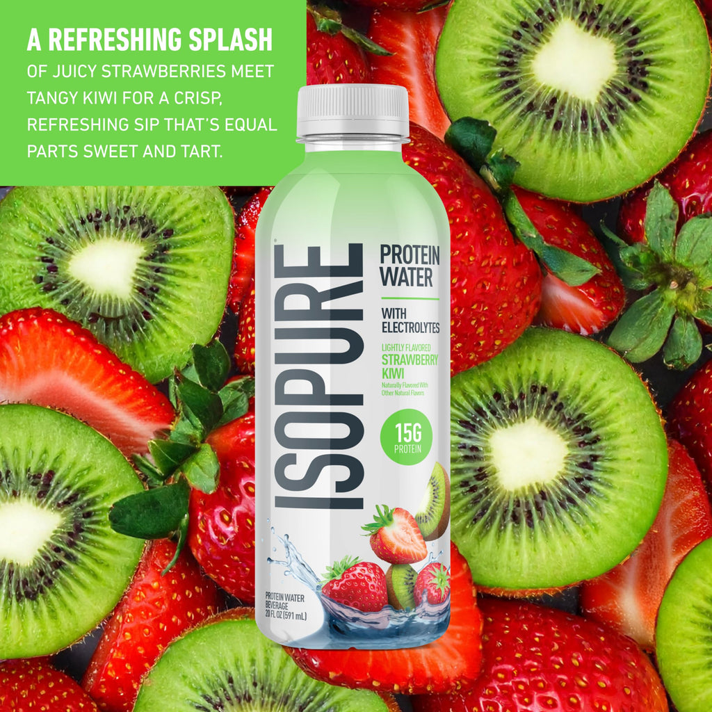 Isopure Clear Whey Isolate Protein Powder, Lactose Free, Gluten Free, Naturally Flavored, Mixed Berry, 20g Protein Per Serving, 14.1 Oz, 16 Servings (Packaging May Vary)